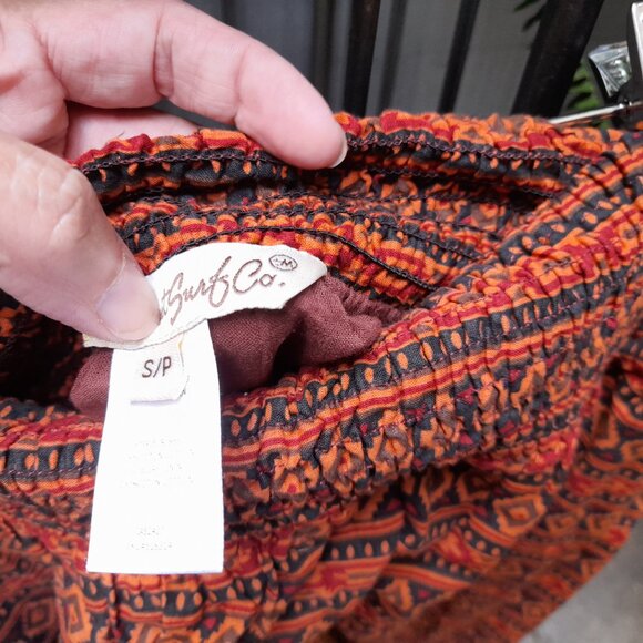 Tribal Print Mini Skirt Aztec Southwestern by Sunset Surf Co. Size Small - Picture 12 of 15